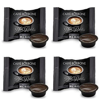 200 Capsule Compatibili Lavazza A Modo Mio Caffè Borbone Nero