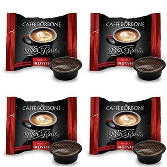 200 Capsule Compatibili Lavazza A Modo Mio Caffè Borbone Rosse