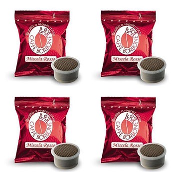 50 Capsule Compatibili Lavazza Point Caffè Borbone Rosso
