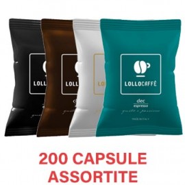 200 Capsule LolloCaffè Point assortite Compatibili Lavazza Espresso Point