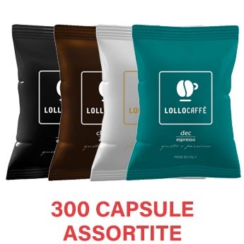 300 Capsule LolloCaffè Point assortite Compatibili Lavazza Espresso Point