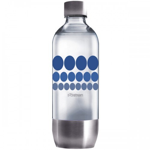 Bottiglie in plastica da 1 litro per gasatori - 2 pz - Colore: Bianco